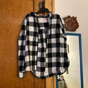 Black and white flannel